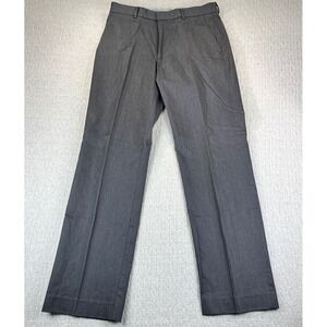 GAP Mens‎ Straight Fit Flat Front Dress Pants Charcoal Gray Size 33x34